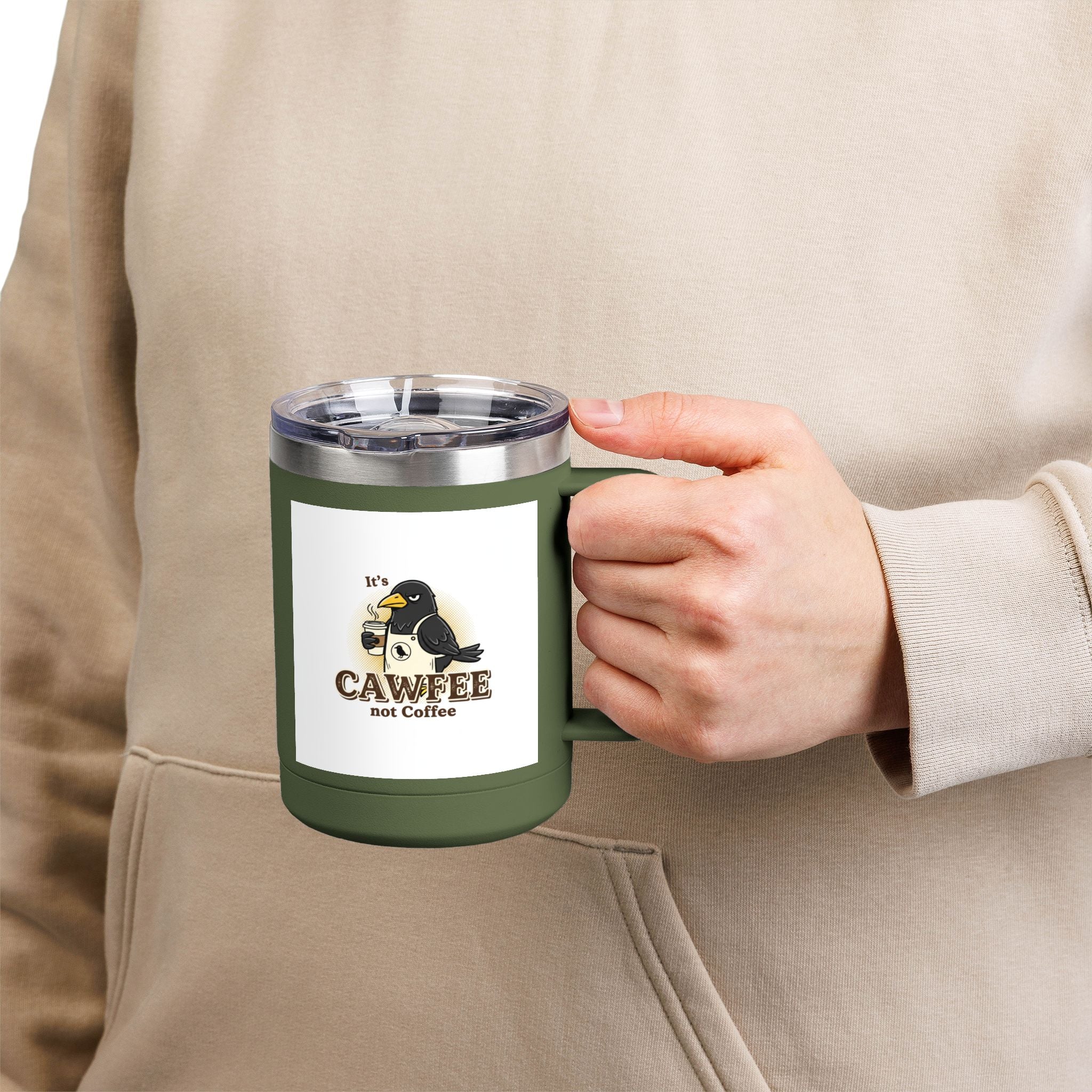 Cawfee 15oz Insulated Travel Mug