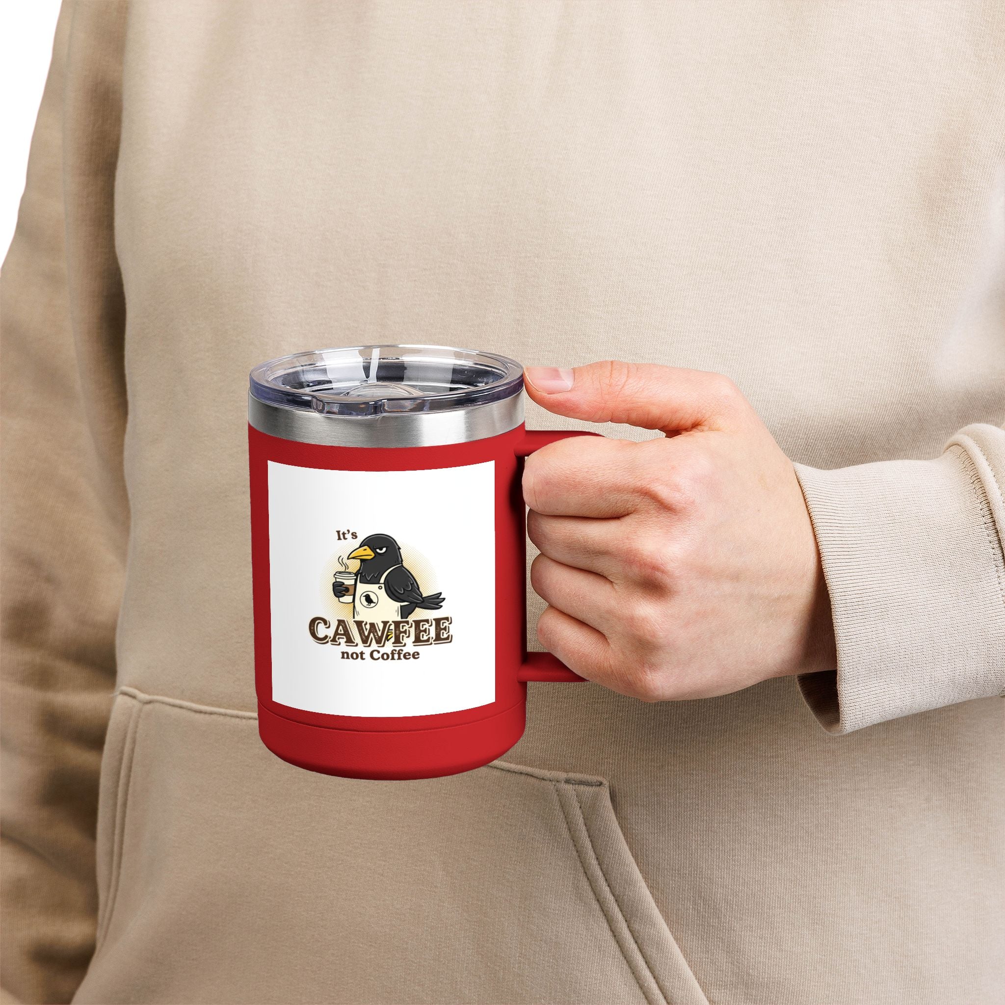Cawfee 15oz Insulated Travel Mug