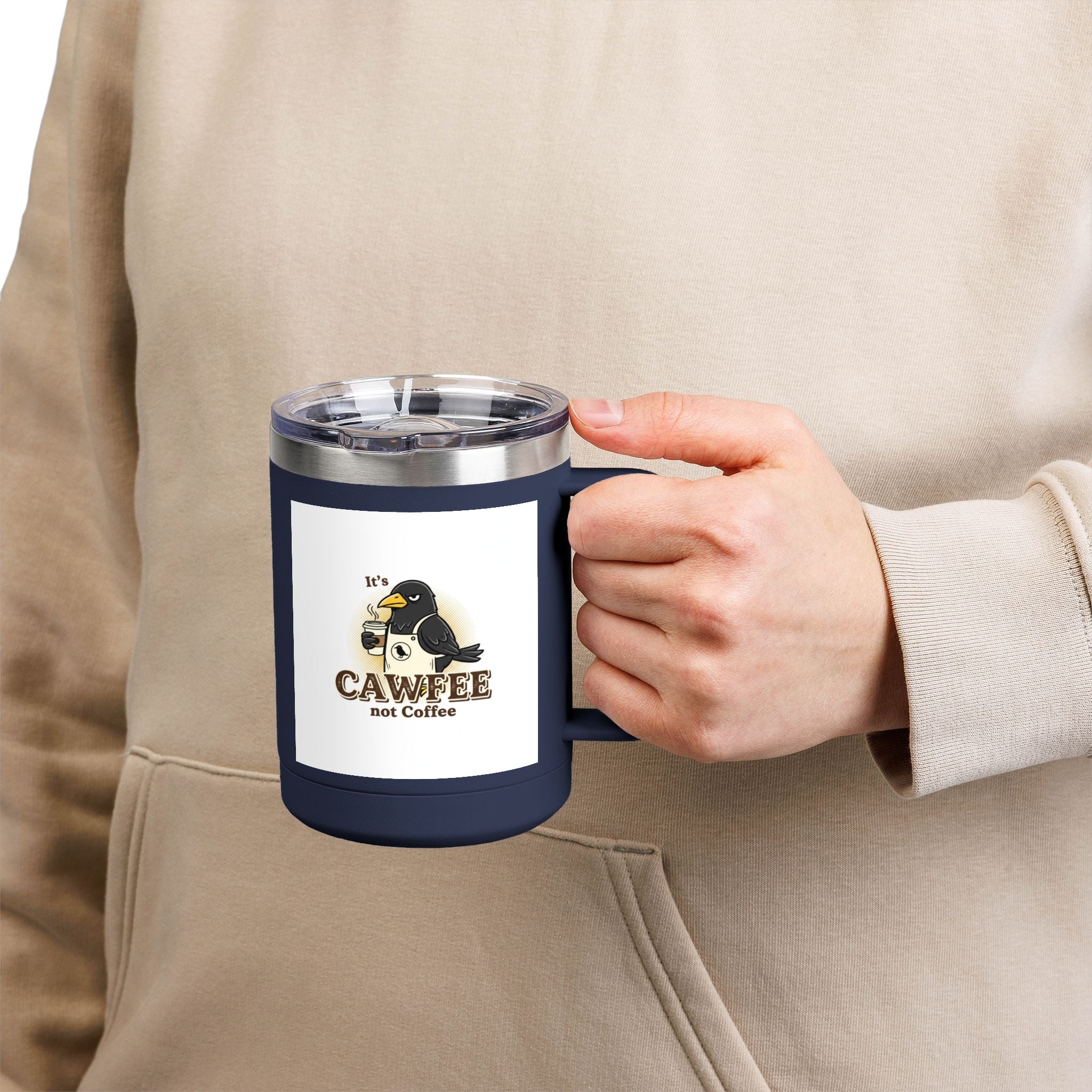 Cawfee 15oz Insulated Travel Mug