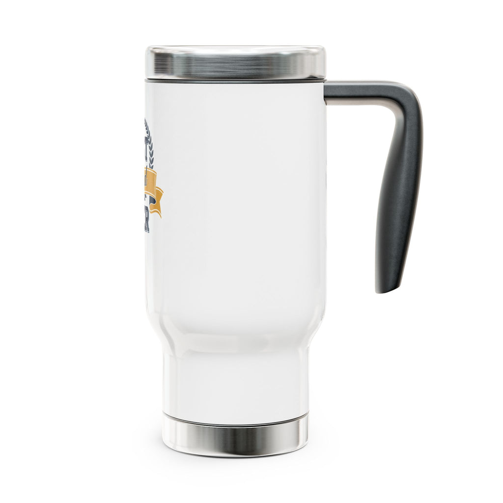 Best Dad Ever Stainless Steel Travel Mug with Handle — 14oz
