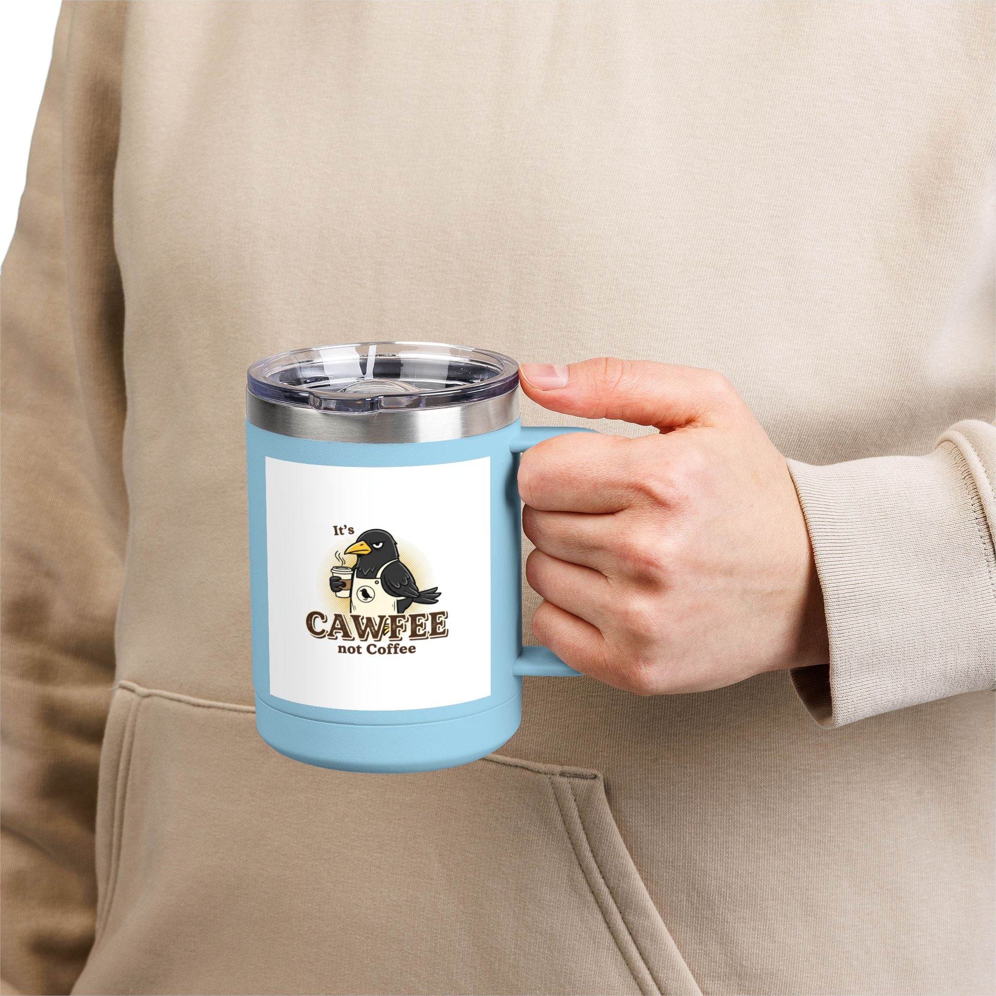 Cawfee 15oz Insulated Travel Mug