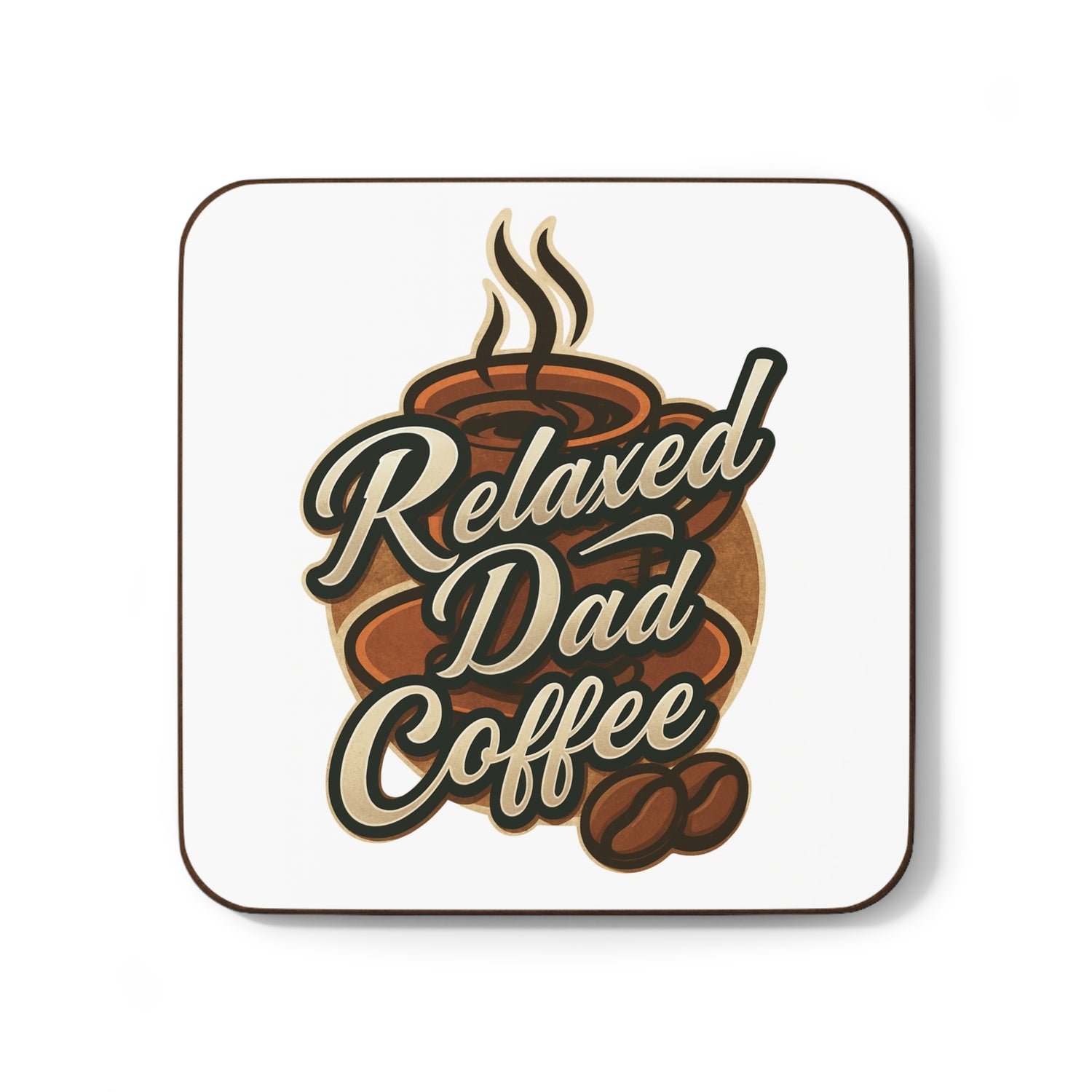 Relaxed Dad Coffee Coaster — Hardboard Back Drink Coaster