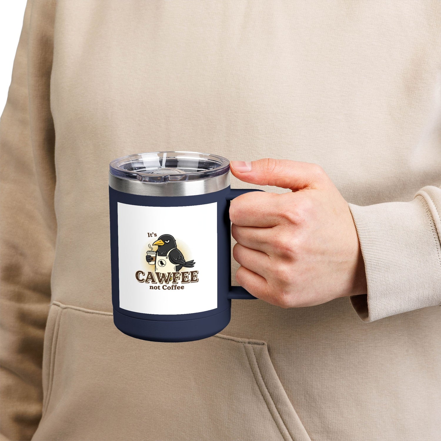 Cawfee 15oz Insulated Travel Mug