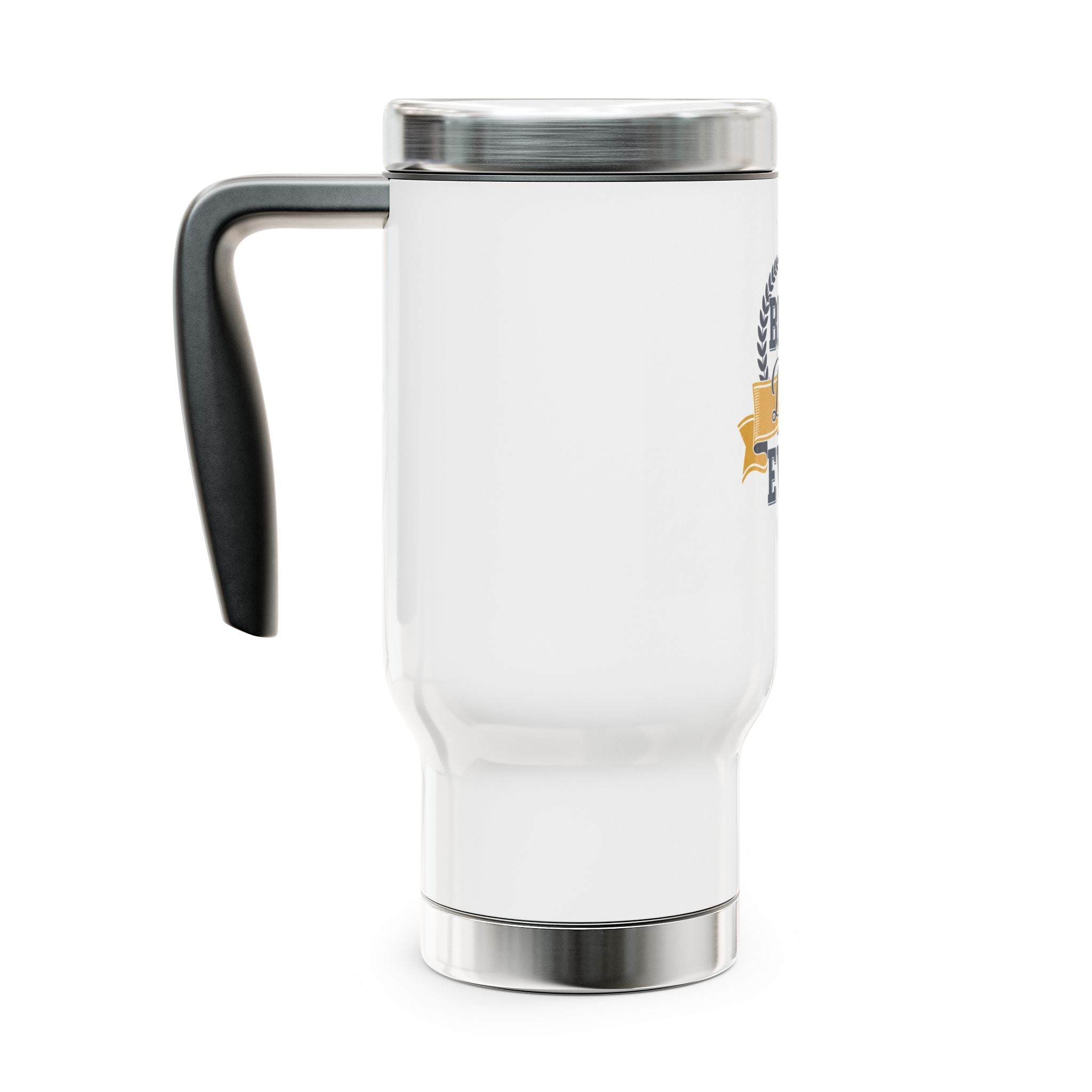 Best Dad Ever Stainless Steel Travel Mug with Handle — 14oz